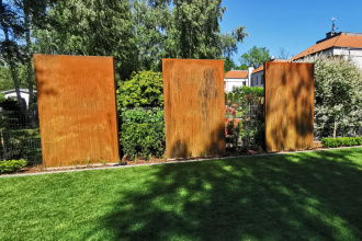 Sichtschutz Cortenstahl SEDE in vielfältigen Größen und in Wunschmaß