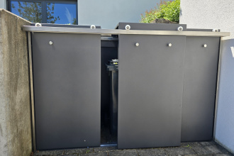 Müllbox Aluminium DB 703 für 3 240 Liter Tonnen BV Haas 8